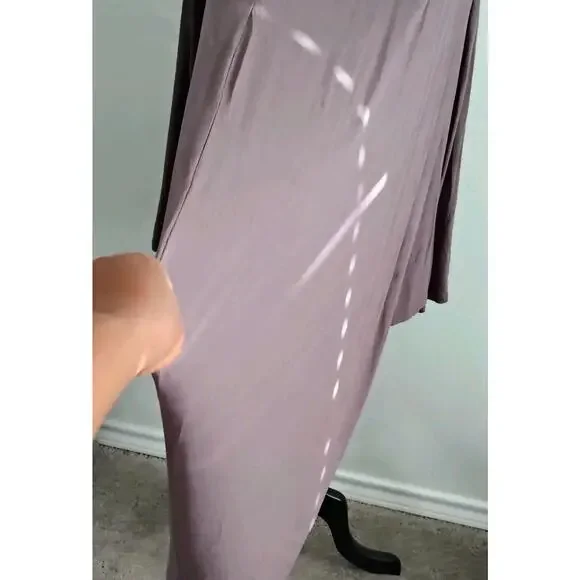 Marcella Small Anthracite Iris Tunic Top Long Sleeve Asymmetrical Edgy Flowy NEW - Picture 4 of 9